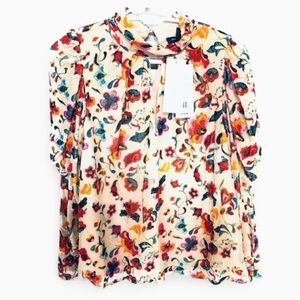 French Connection long sleeve blouse nwt